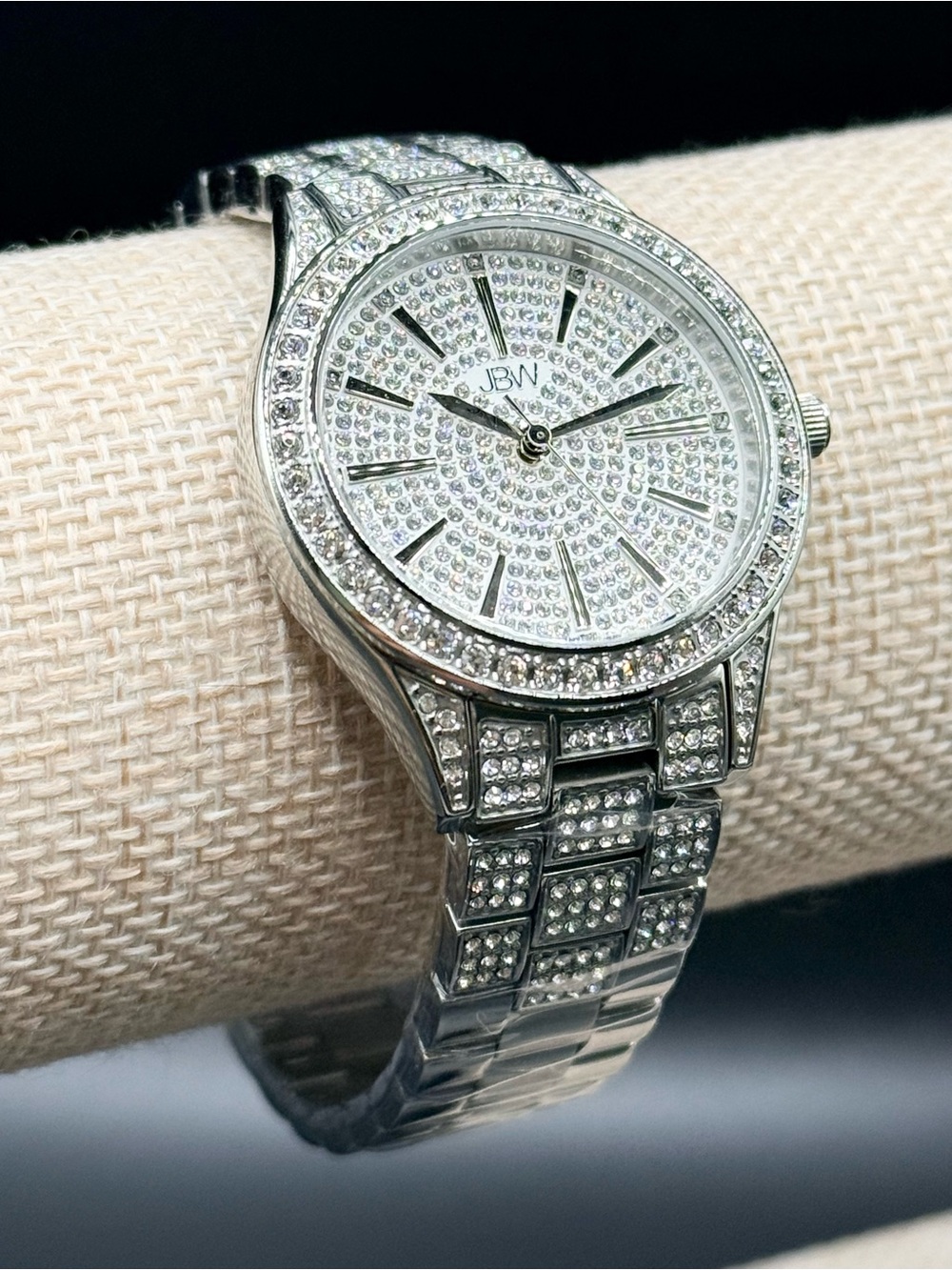JBW Women's Cristal Diamond (1/8 ct. t.w.) Watch in Stainless Steel Watch 38mm